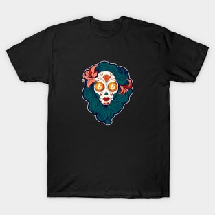 Theta Tfuel Hodl Crypto Cryptocurrency Sugar Skull T-Shirt